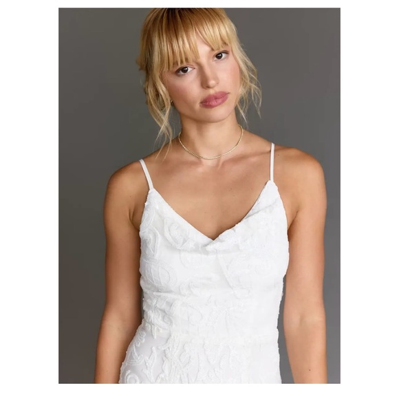 Minuet X NY&CO | SLEEVELESS EMPIRE WAIST SEQUIN EVENING GOWN - Picture 3 of 7